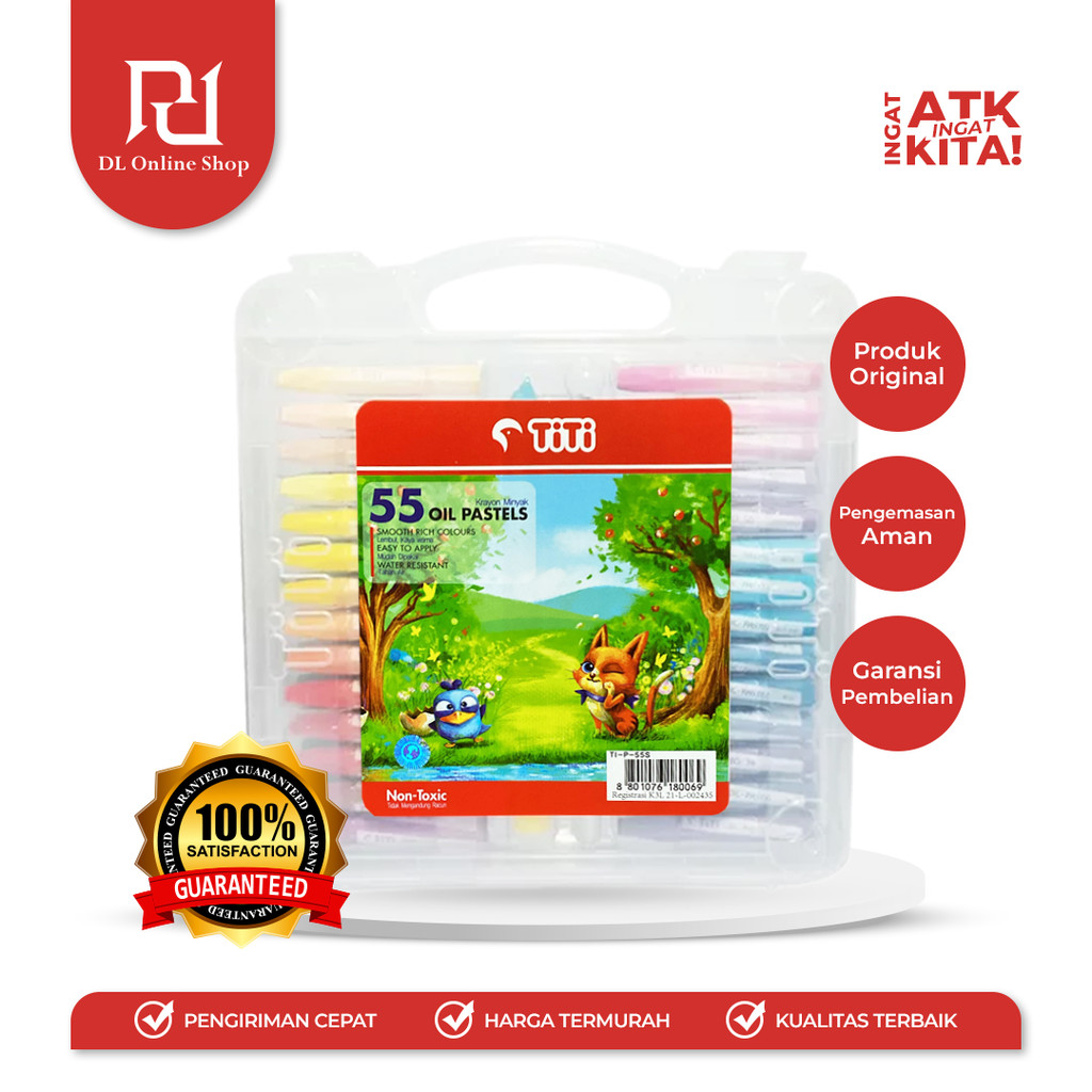 

TITI KRAYON MINYAK/ CRAYON OIL PASTEL 55 TI-P-55S (1SET)