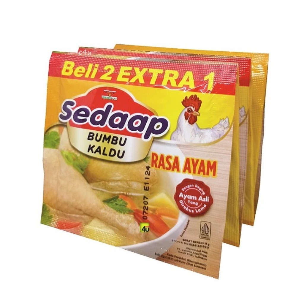 

Sedaap Kaldu Bubuk Rasa Ayam 9gr | Kemasan Sachet isi 3pcs