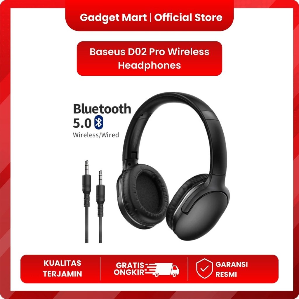 Baseus D02 Pro Wireless Headphones Headset Bluetooth Earphone 5.3 Foldable