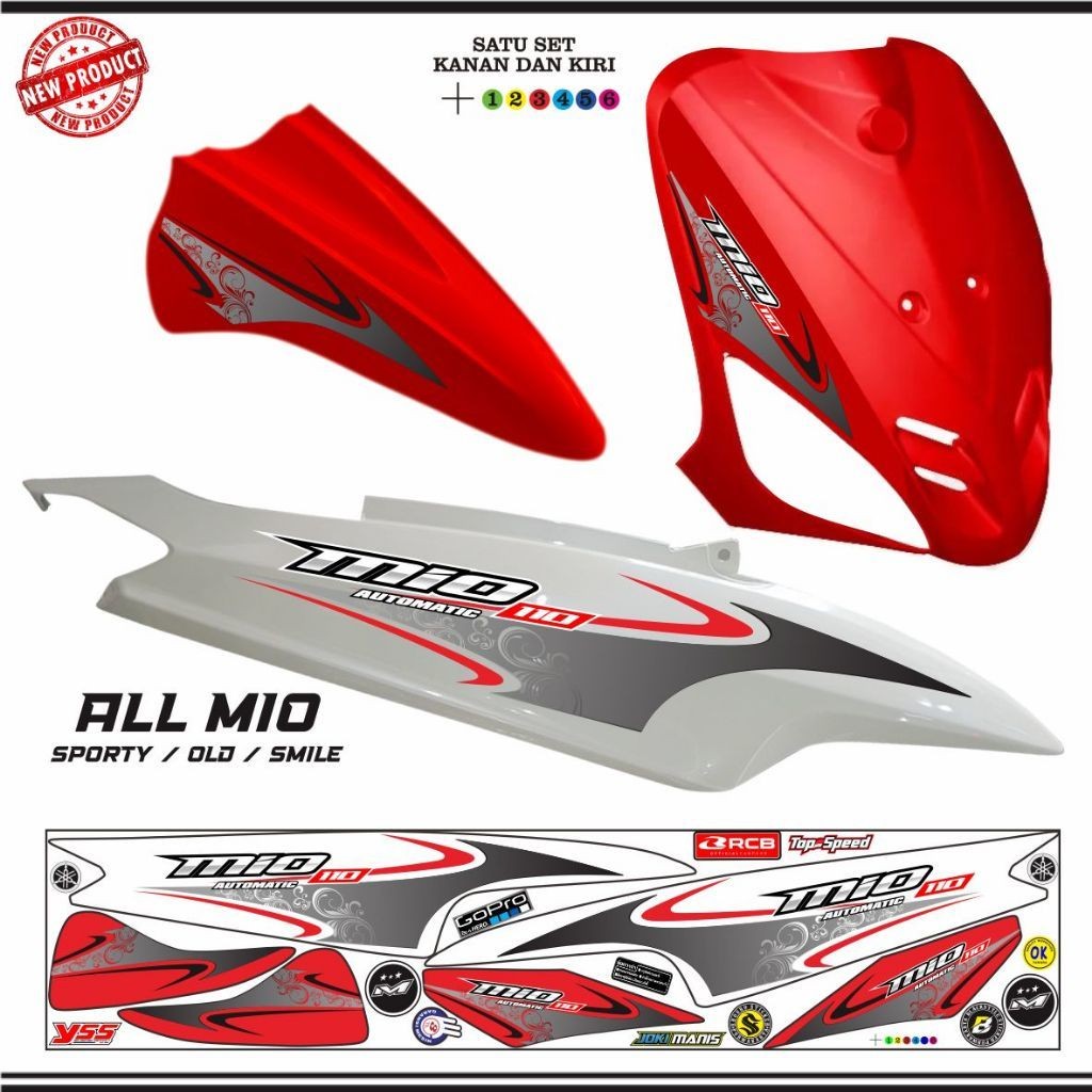 STIKER KEREN STRIPING MOTOR MIO OLD SPORTY / STIKER MIO OLD /MIO SMILE SPORTY