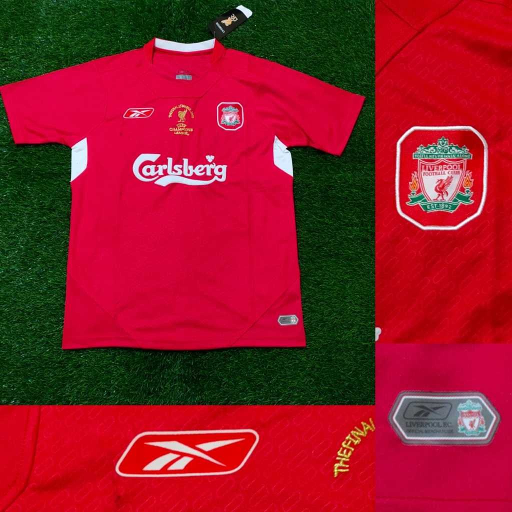 JERSEY RETRO VINTAGE LIVERPOOL HOME FINAL ISTANBUL 2005 GRADE ORI CLASSIC