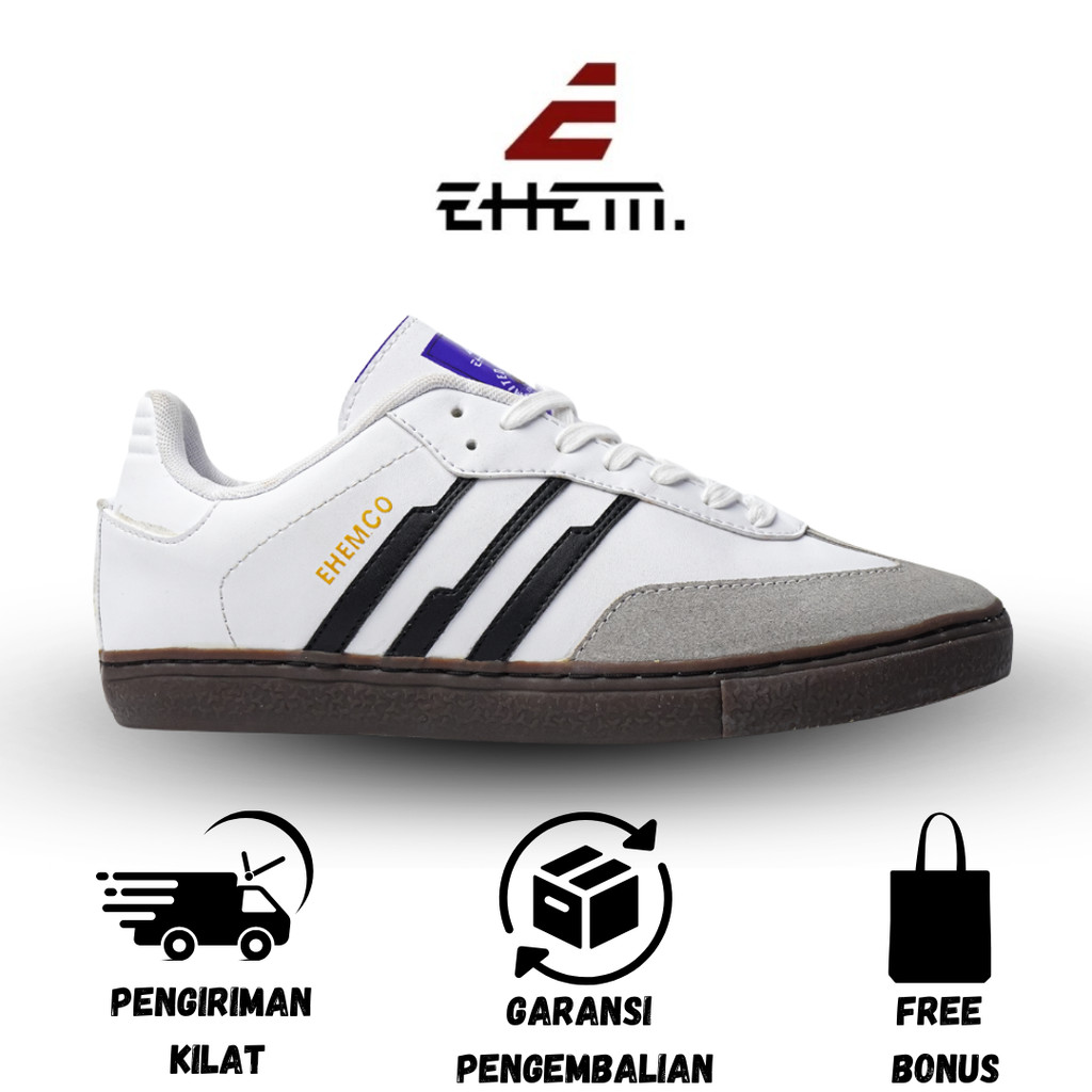 Ehem - Sepatu Sneakers Unisex Pria Wanita Primavera White Gum