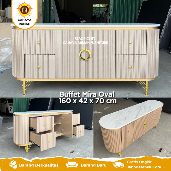 Buffet TV Minimalis kaca 160 | Bupet pendek pajangan full duco | request warna dan custom