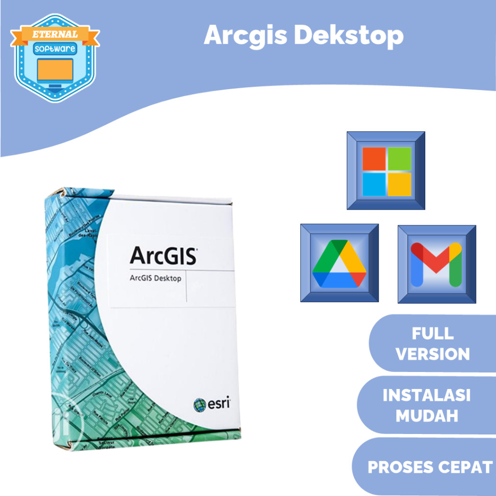 Software ArcGIS Desktop 10.8 Full Version No Trial + Panduan Instalasi | Windows Lifetime Full Lisen