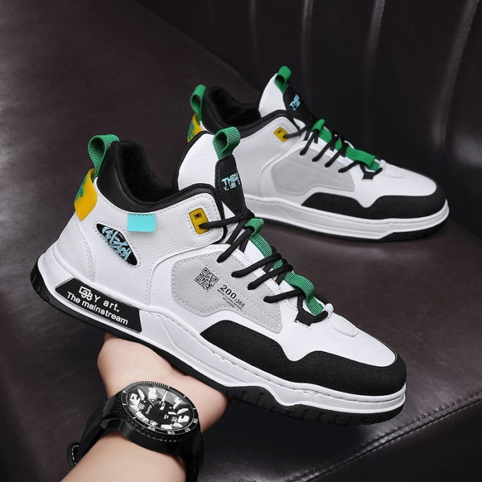 PANARYBODY Sepatu Pria Sneakers Best Seller Sepatu Cowok modis H2052 - Putih, 40 /Fashion 2025