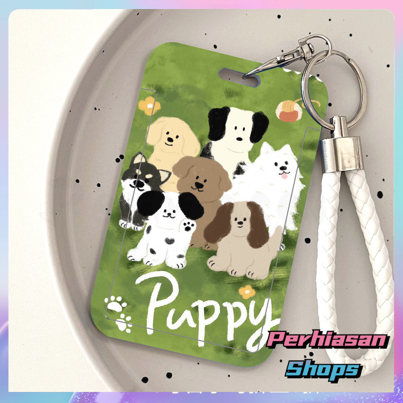 

ID CARD HOLDER MOTIF KAWAII TEMPAT KARTU PHOTOCARD PHOTO CARD Dilengkapi Dengan Tali Tangan Berkualitas Tinggi Mendukung Diskon Untuk Pembelian Grosir,Anak anjing di atas rumput
