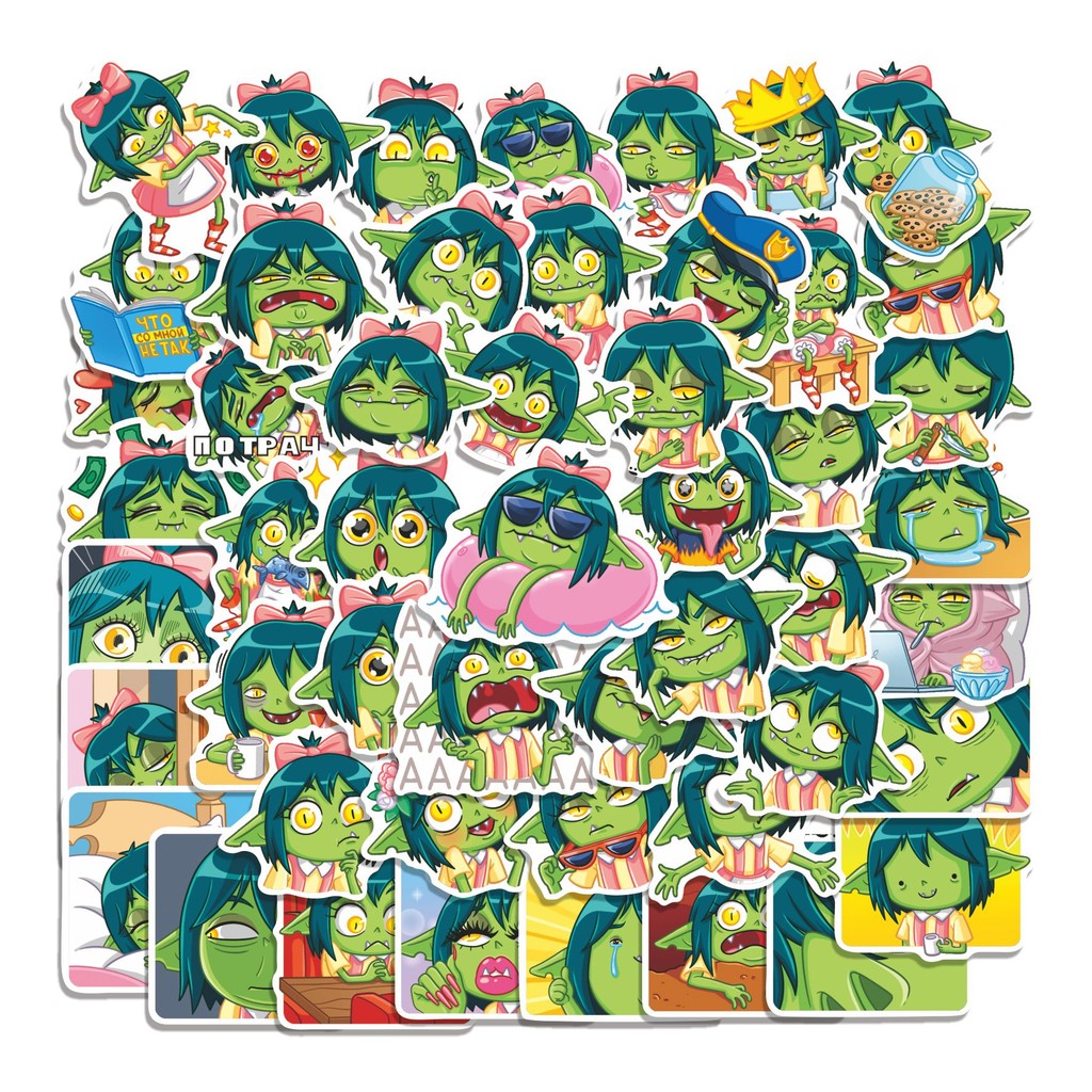

COD 50 Pcs Stiker GABI Lucu Anti Air Untuk Dekorasi Notebook Sepeda Skateboard Handphone