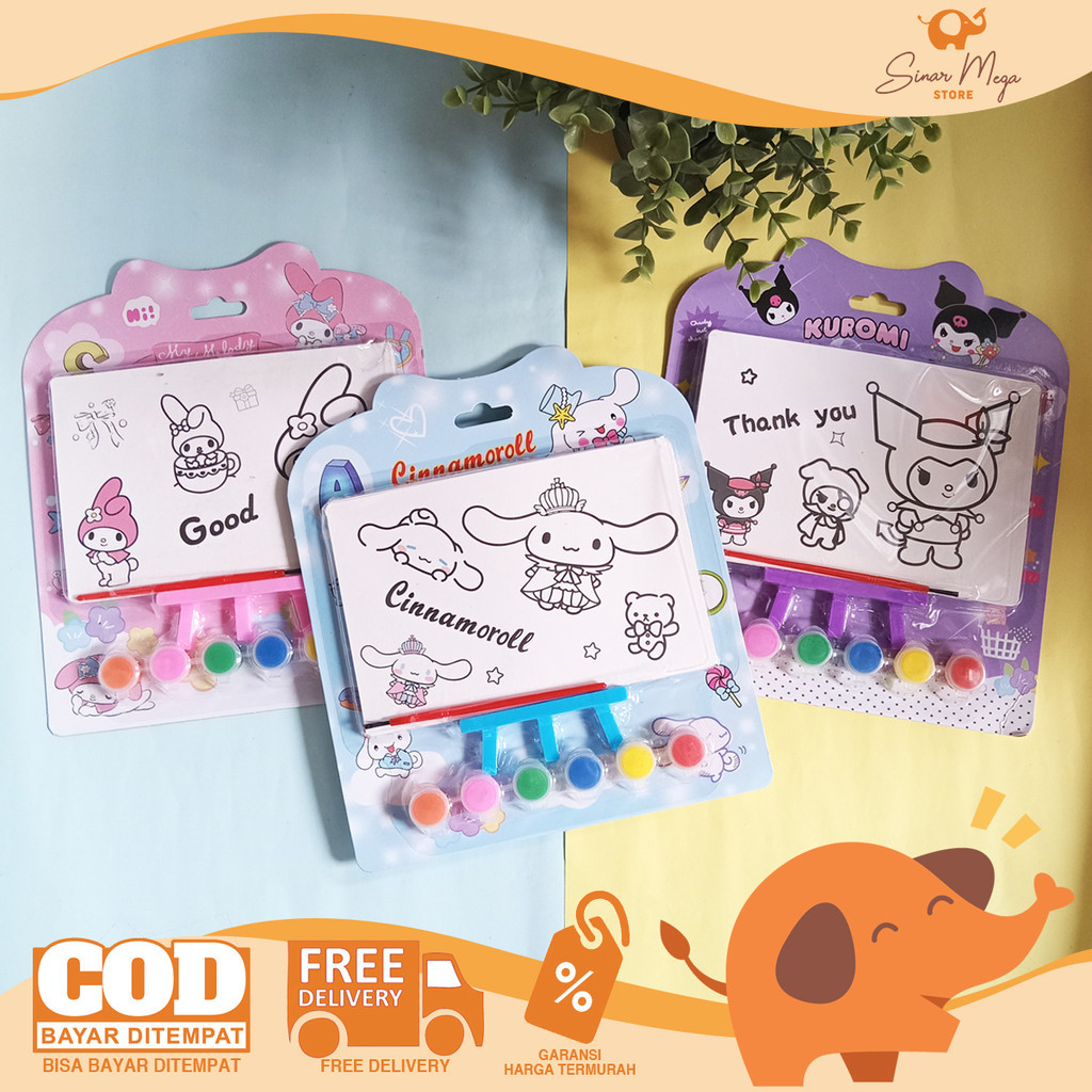 

Fancy Drawing Set Gambar Karakter SANRIO - YC 8007 / Paket Mewarnai Kuromi Cinnamoroll Melody