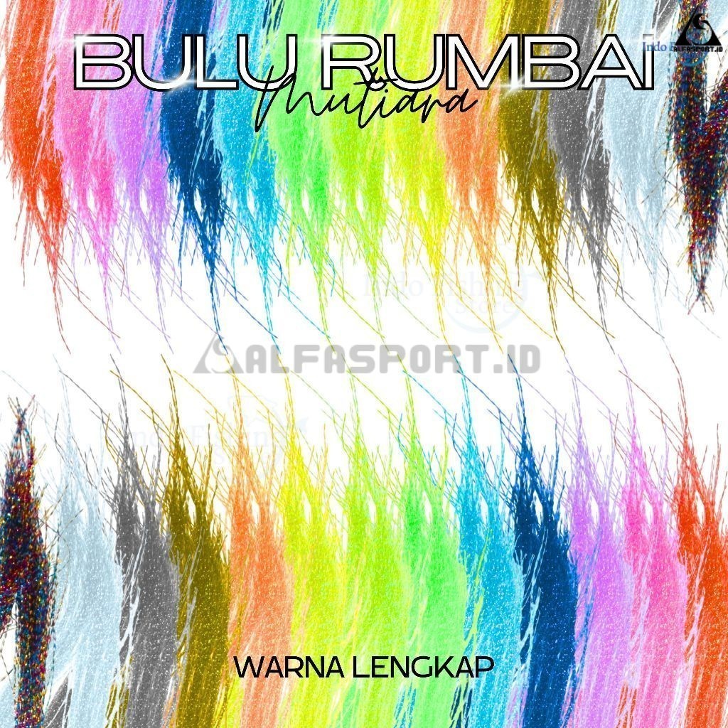 AlfaSport.id [GROSIR] Bulu Rumbai Mutiara MBEROT Warna Lengkap Murah Aksesoris Sabiki Assist Hook An