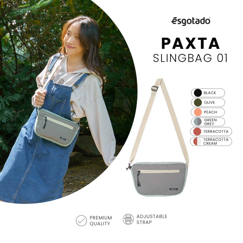 [RAJA PROMO] Esgotado Tas Selempang Sling Bag Kanvas Pria Wanita - Paxta Sling Bag 01