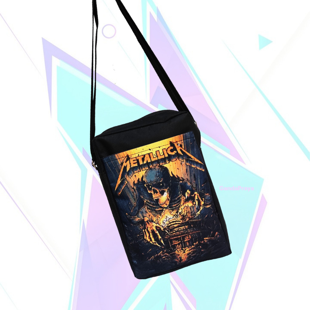Slingbag Mini Pria Distro - Tas Slempang Bahu Pria METALICA