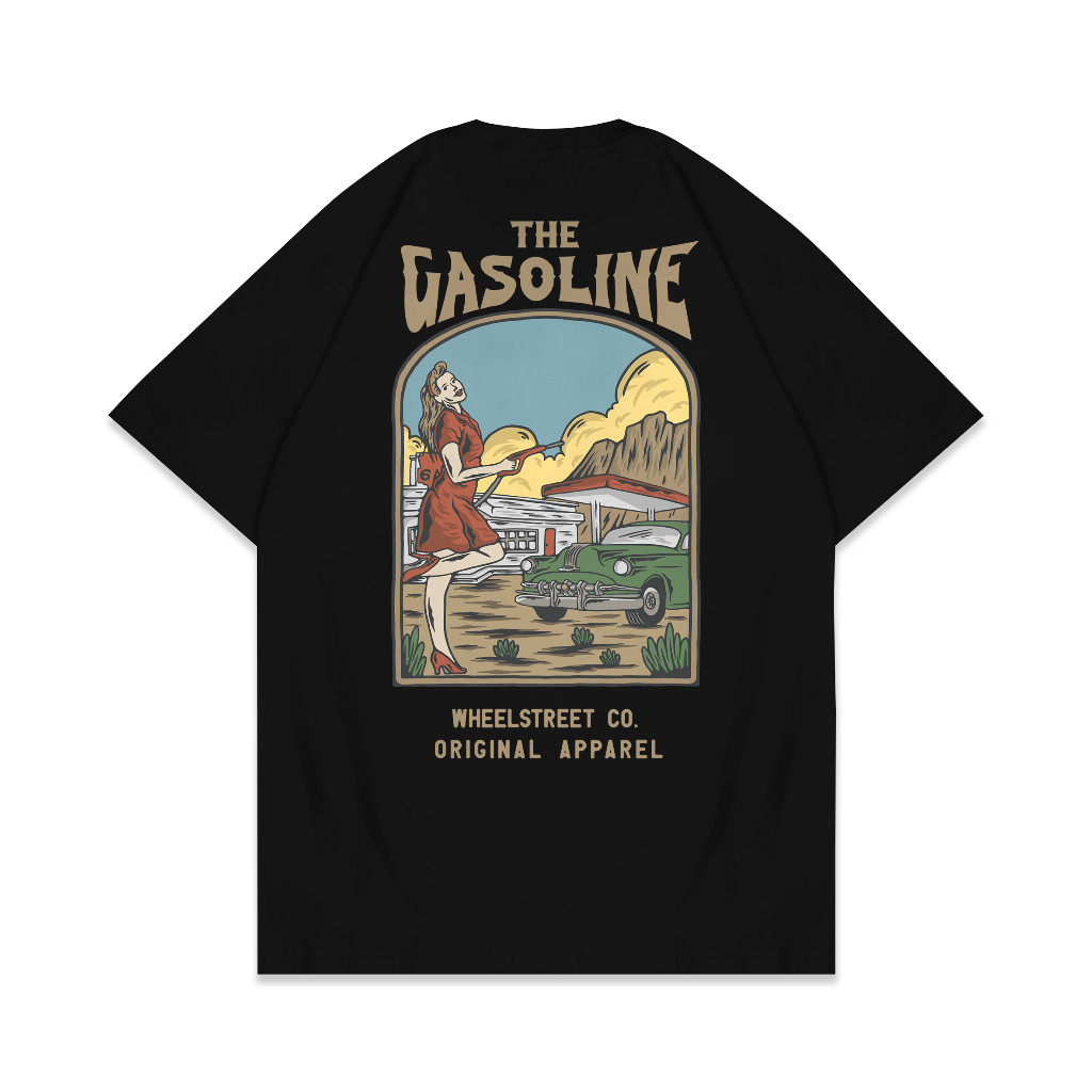 KAOS T-SHIRT PREMIUM  The Gasoline UNISEX SIZE S-XL COTTON COMBED 24S