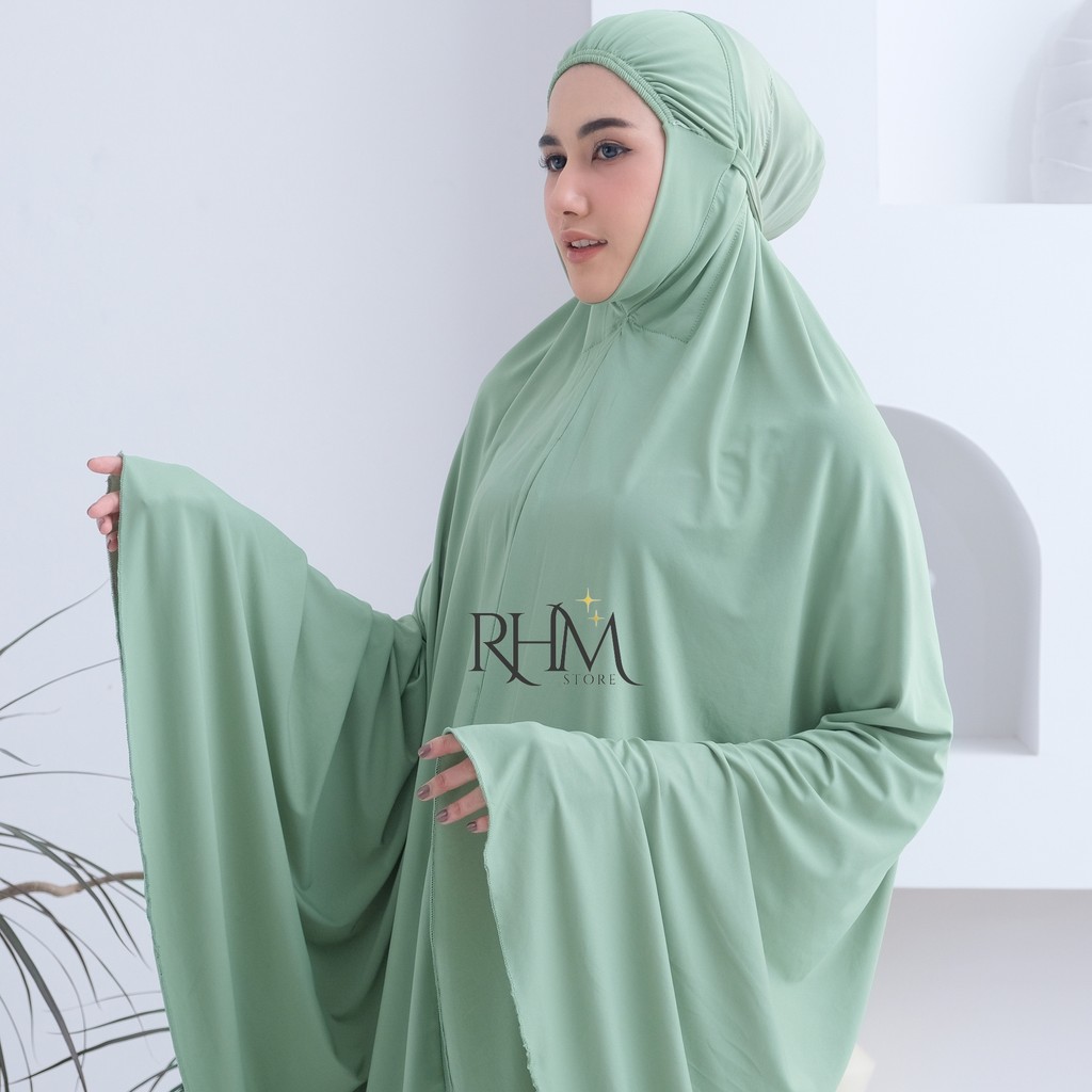 RHM - Mukena Dewasa Jersey Penutup Dagu Khadijah