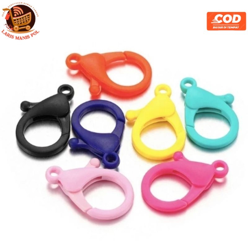 LMP 6pcs Kokot udang kait udang plastik 2,2 x 3,5cm