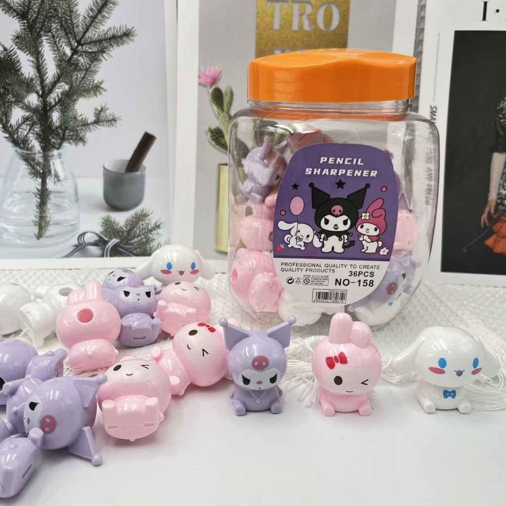 

BOBOMART 1 PCS RAUTAN PENSIL ANAK SEKOLAH SANRIO 1 LUBANG PENCIL SHARPENER SERUTAN KARAKTER MURAH