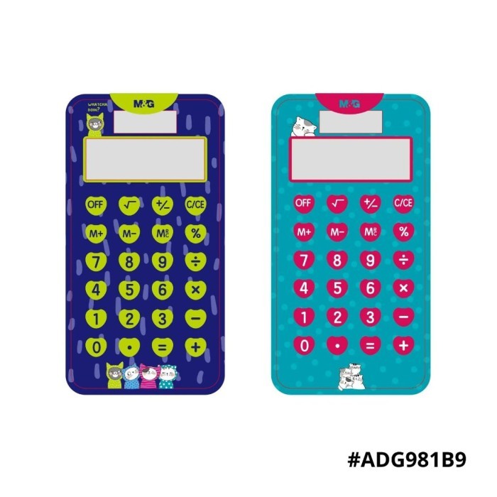 

Calculator Portable M&G 8 Digit ADG981B9 Kalkulator Mini So Many Cat - M&G ADG981B9