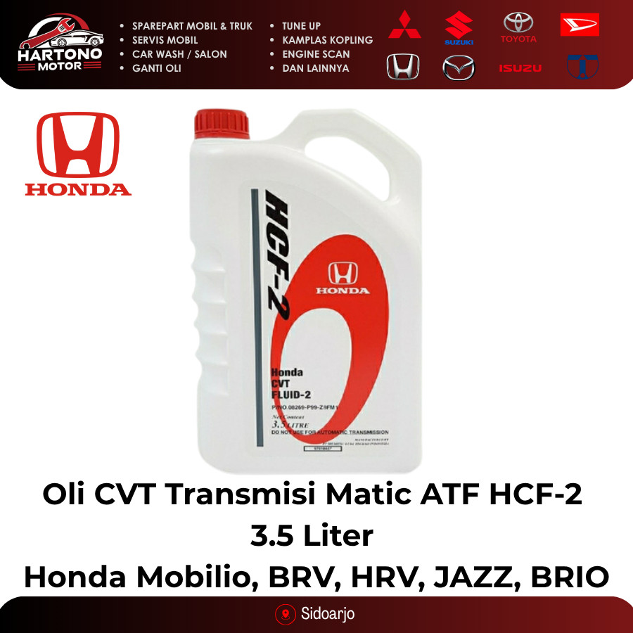 Oli CVT Transmisi Matic ATF HCF-2  3.5 Liter  Honda Mobilio, BRV, HRV, JAZZ, BRIO