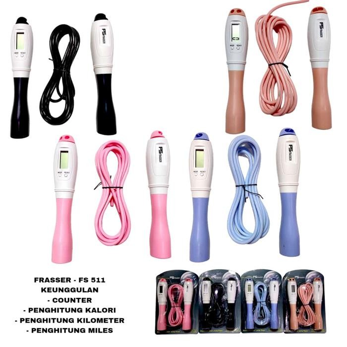 Frasser Tali Skipping Rope Alat Olahrga Fitness / Lompat Tali / Skiping Rope Grip Anti Licin SKPG 16