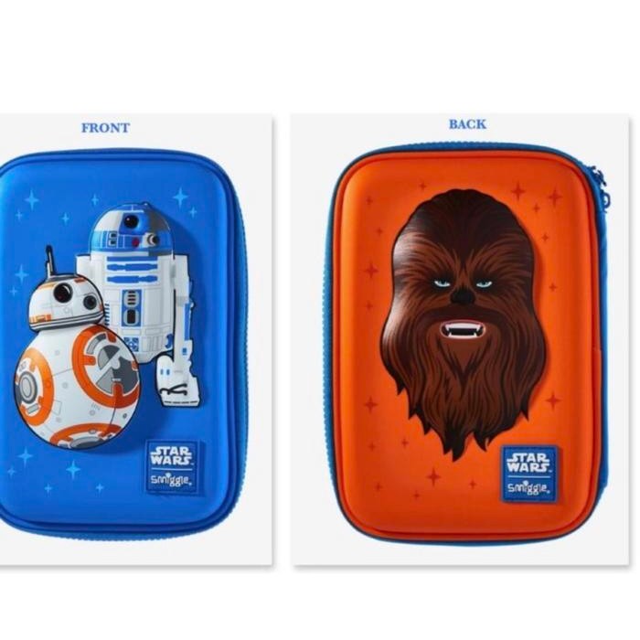

READY pensil case smiggle /hardtop /star wars - Blue