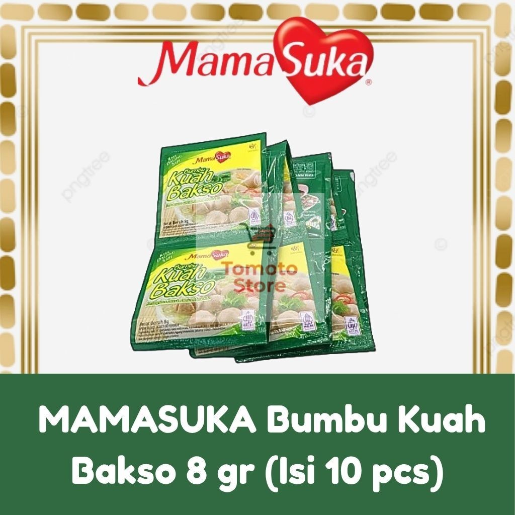 

✨ TOMOTOSTORE ✨ MAMASUKA Bumbu Kuah Bakso 8 gr (Isi 12 pcs)