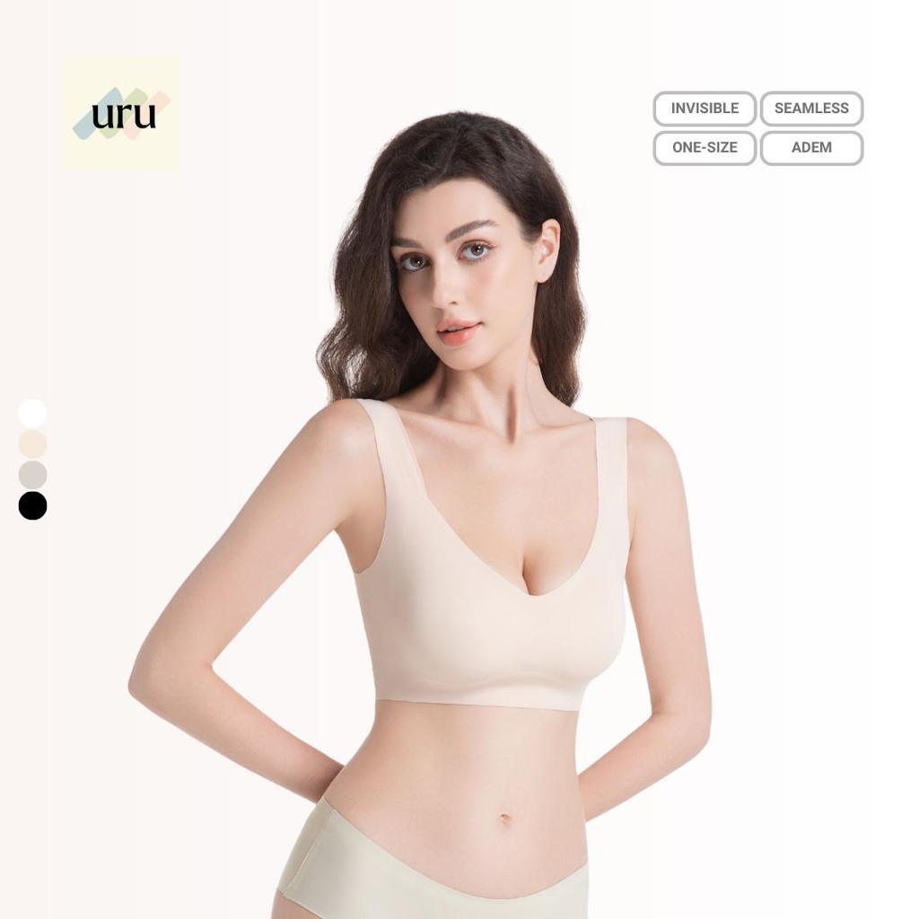 URU [1 PCS] Bra Invisible Seamless Bra | Bra Tanpa Bekas – All-in-One Seamless Bra untuk Semua Bentu