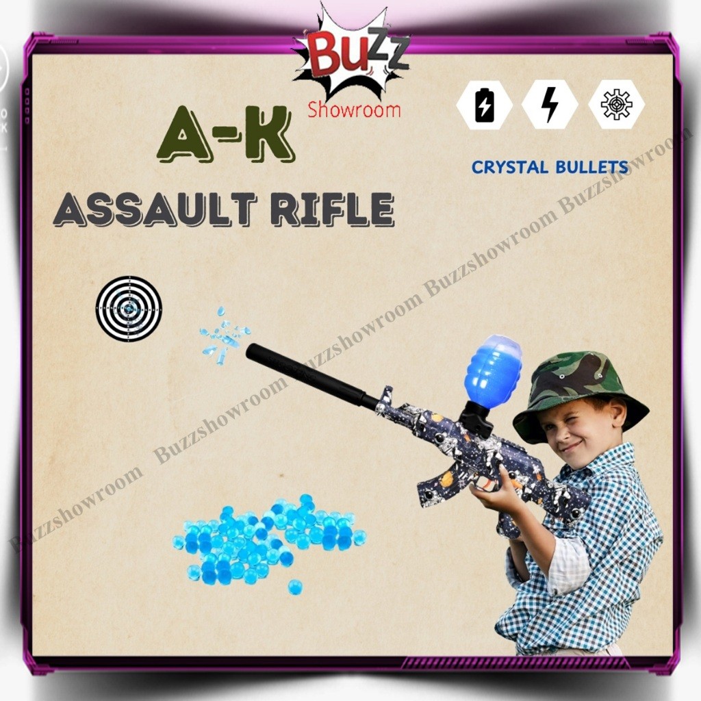Tembakan Anak WGG Assault Rifle Water Gel Blaster Mainan ScarL Gun Watergel