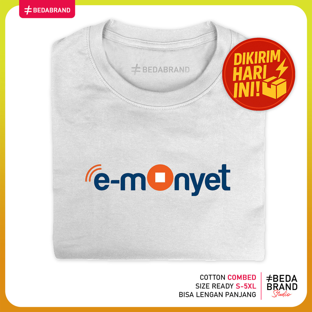 Kaos Plesetan Parodi Logo Brand Unik - Emonyet