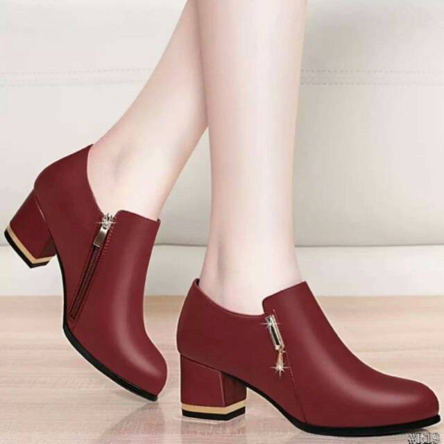 AF Sepatu wanita hak tahu boots R19