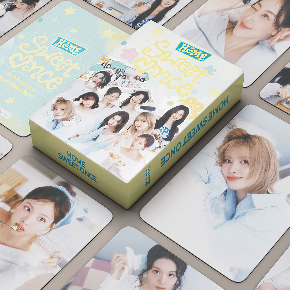 

55pcs TWICE Photocard New Album 5TH FanClub HOME SWEET ONCE High Quality HD Photo LOMO Card Pictures Fans Gift