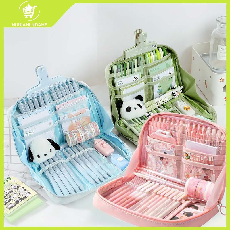 

Pencil Case Tas PenaTempat Pencil Tas Pensil Kotak Pencil Tempat Alat Tulis 90° Tas Pensil Kapasitas Besar Pembukaan Besar