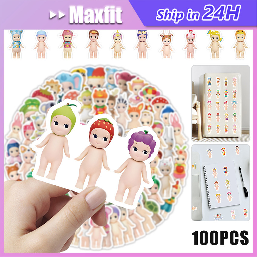 

COD✨ 100 Pcs Sticker Sonny Angel Lucu Aesthetic Waterproof Untuk Dekorasi Notebook Scrapbook Journaling Sepeda Skateboard Handphone DIY