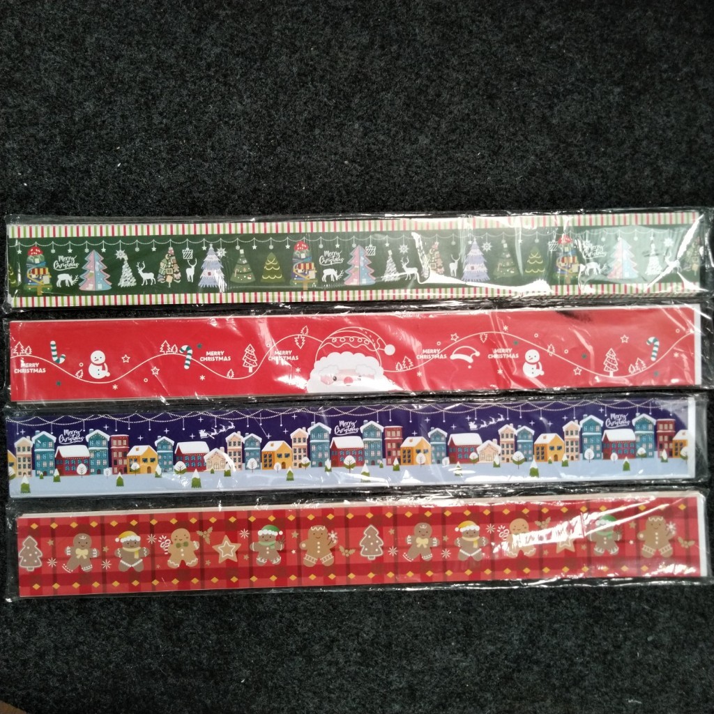 

[oddsolshop] pekanbaru/Christmas Paper Belt / Pita Kertas Natal 48cm per Pack