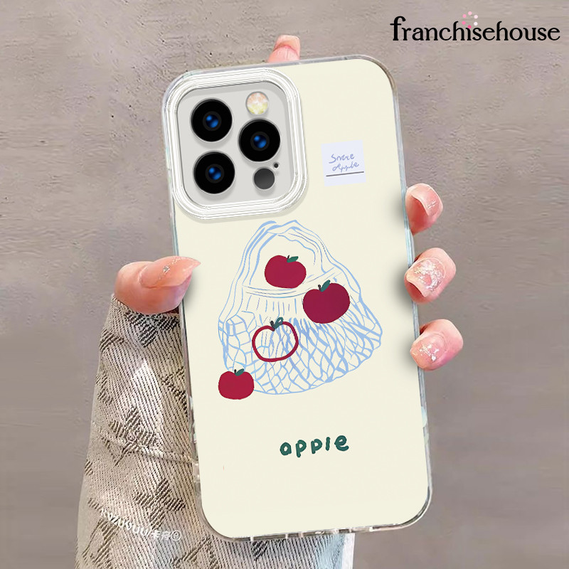 Casing IPhone Ins apple bag IMD Hologram Feather Case Fashion Cocok untuk iPhone 11 12 13 14 15 16 P