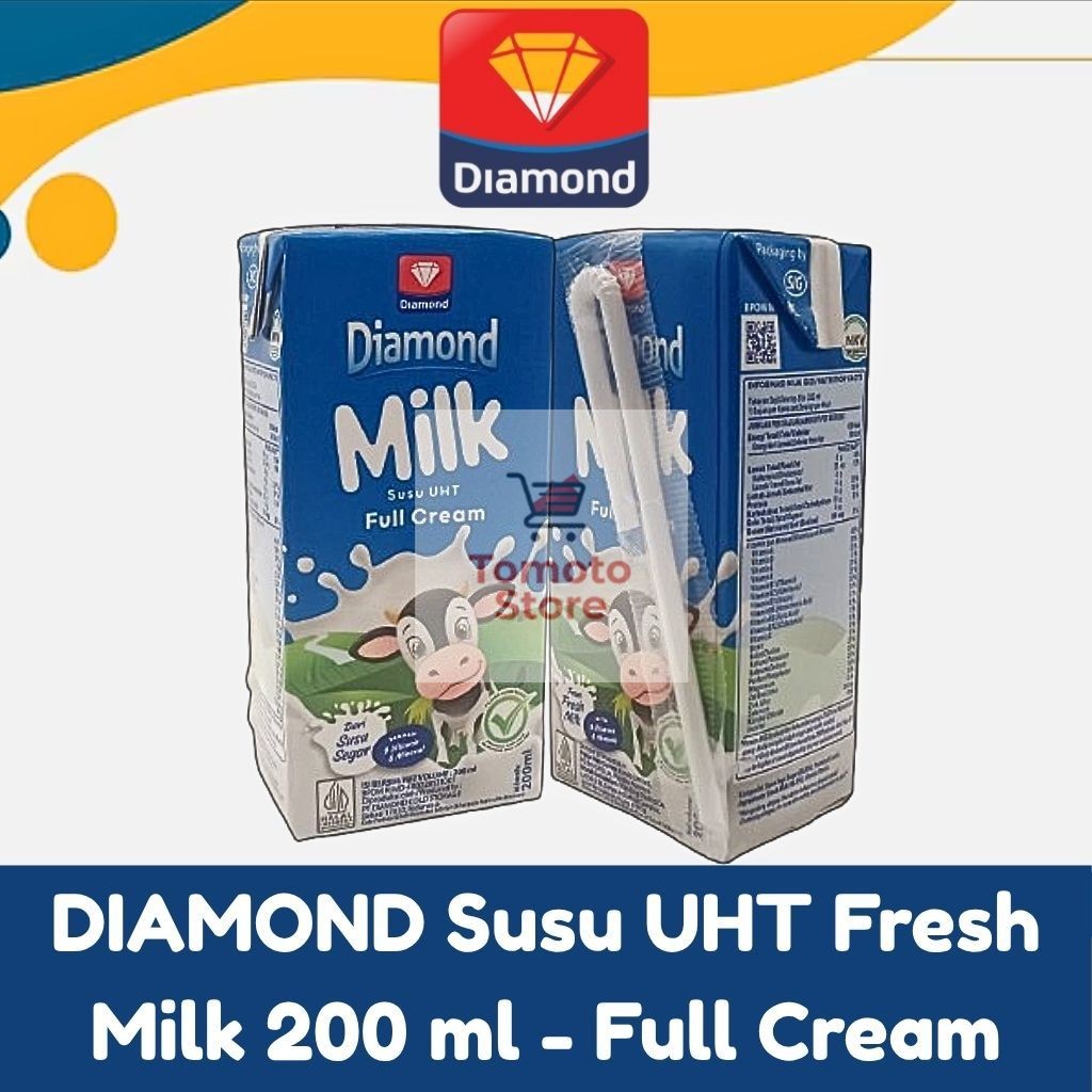 

✨ TOMOTOSTORE ✨ DIAMOND Susu UHT Full Cream Fresh Milk 200 ml