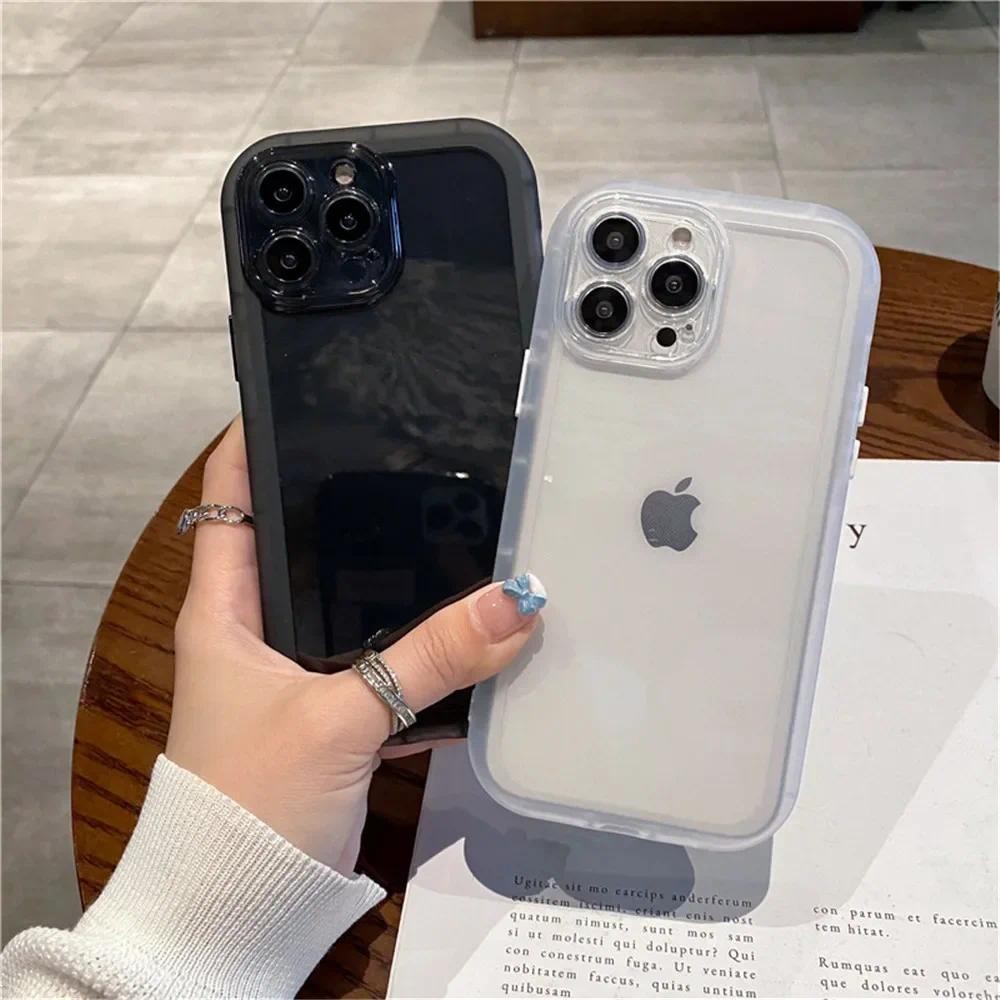 DIY Shockproof Case Cover For iPhone XR covert to 13Pro, xr like 14Pro Customized Transparent Silico