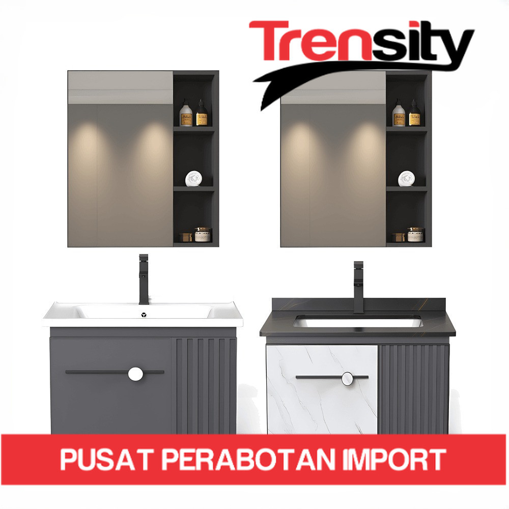 Kabinet Kamar Mandi 60cm/80cm - Aluminium (Bathroom Cabinet)Wastafel Cabinet Kabinet Wastafel Kamar 