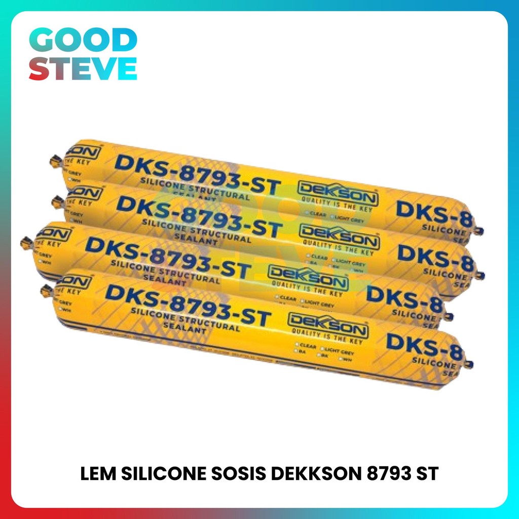 

Lem Silicone Sosis Netral Dekkson Sausage Structural 8793 ST Lem Kaca