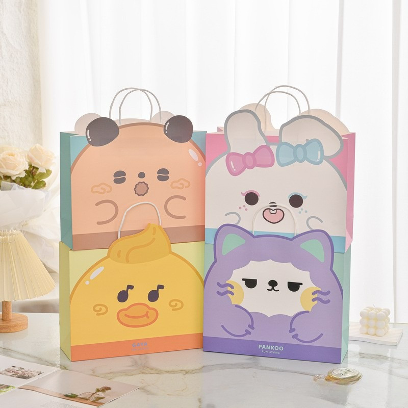 

Paperbag Kertas Karakter Duck Rabbit Lucu / Paperbag Premium Hadiah Totebag Kertas - OS0637