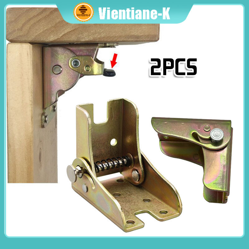 2 Pcs Braket Engsel Kaki Meja Siku Lipat 90 Derajat / Engsel Siku Kaki Meja Lipat