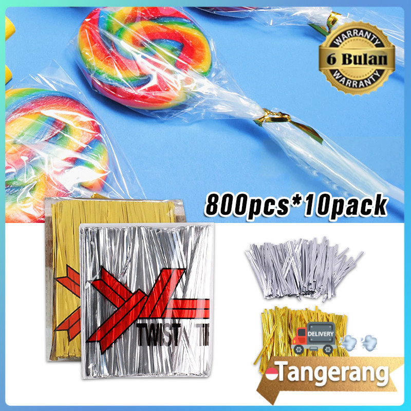 

10pack 8000pcs Tali Pita Kawat / Tali Kawat Souvenir / Pita Tali Kawat Panjang 10cm Snack