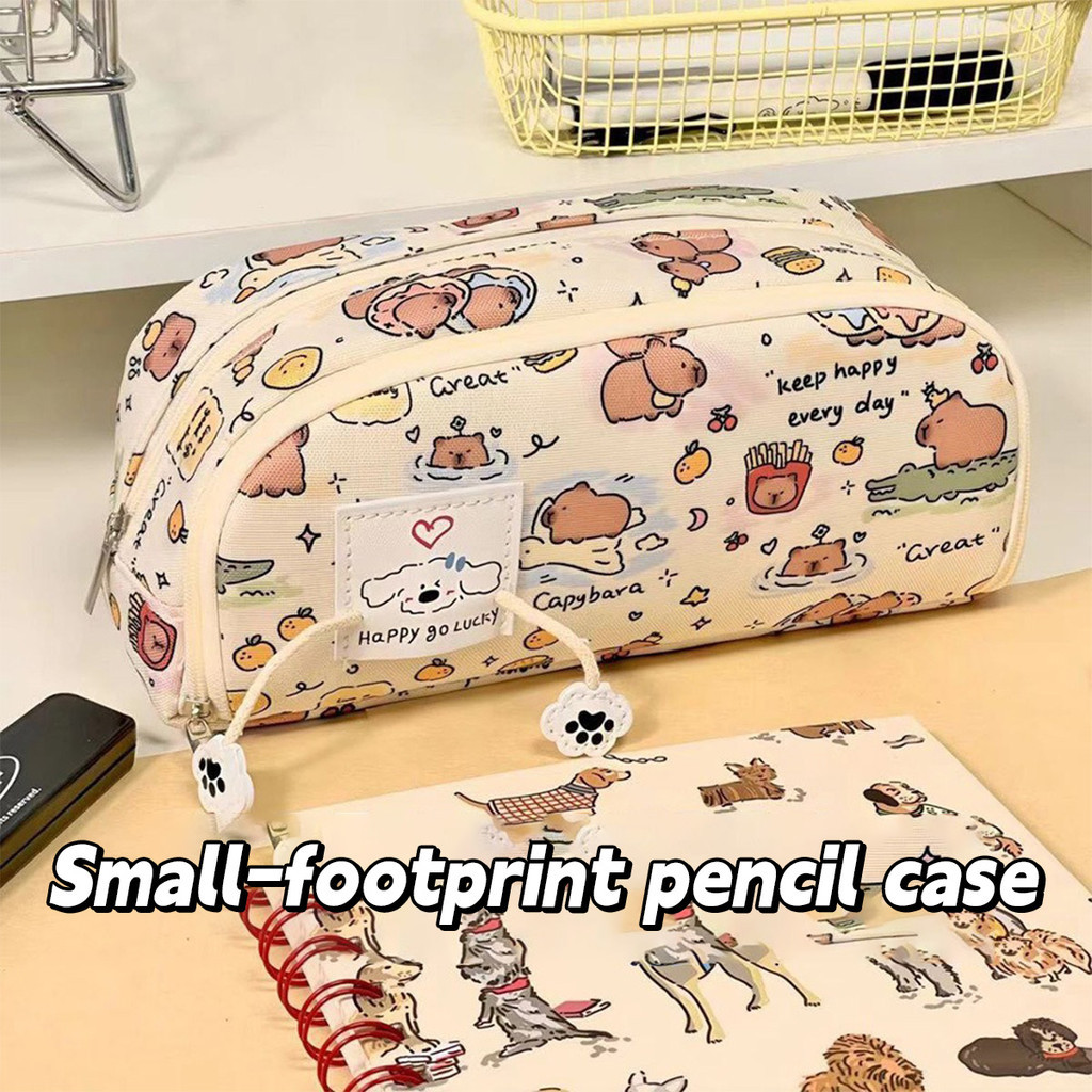 

Kapibala Series Stationery Pen Tas Ins Cartoon Kapasitas Besar Kapas Makeup Bag Penyimpanan Siswa Pensil Kasus Perlengkapan Kantor Sekolah