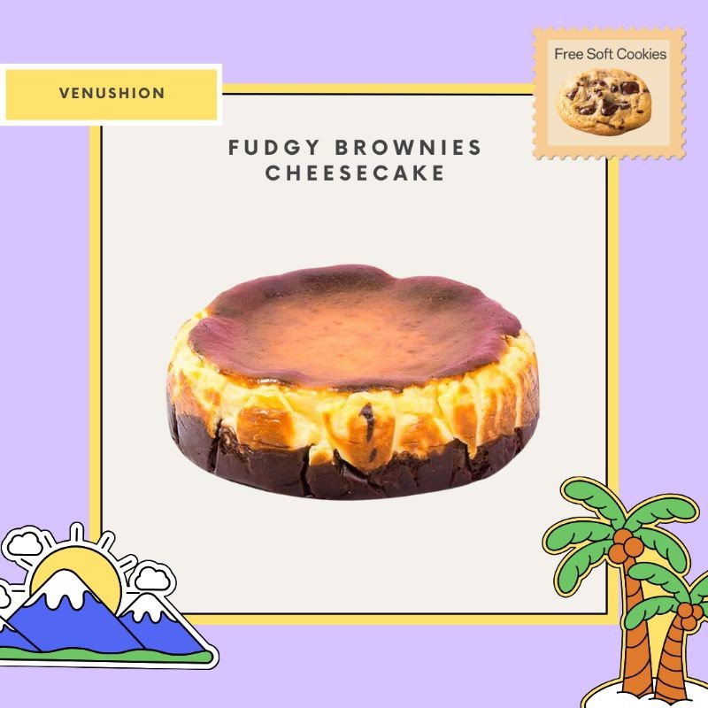 

Fudgy Brownies Burnt Cheese Cake