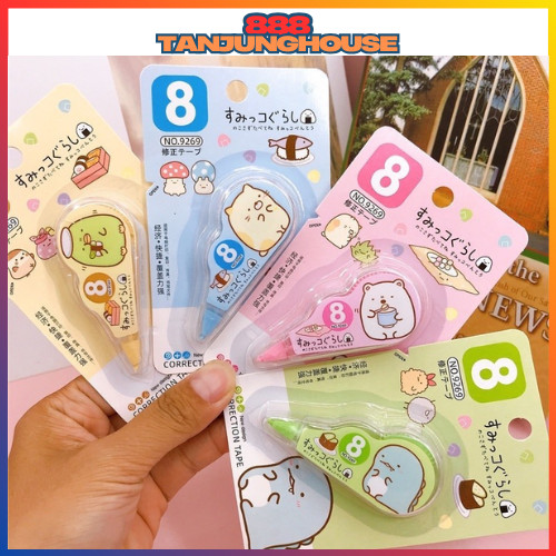 

TJH Correction Tape Roll Karakter Lucu / Pita Koreksi Gulungan Tidak Mudah Robek Tipe-X Kertas Penghapus Tulisan Pulpen Perlengkapan Alat Tulis Sekolah Kantor Unik Cute Anak SS282