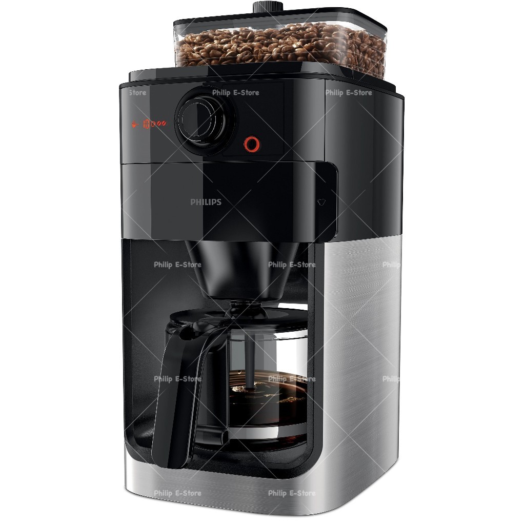 Philips HD7761 Grind & Brew Coffee 1.2 L/Fully-Auto Drip Coffee Maker Espresso Grinder Home Coffee M