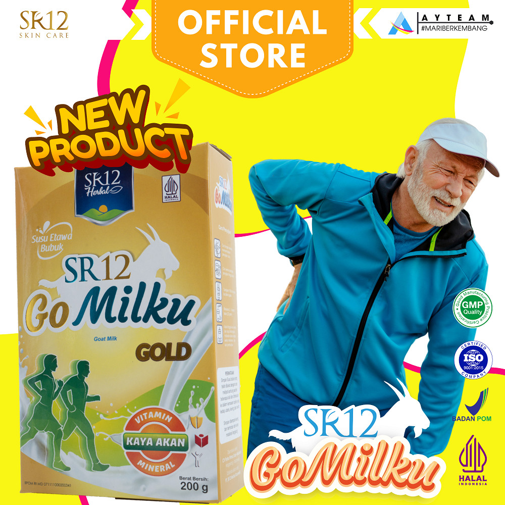 

(NEW PROMO) Gomilku Gold SR12 Susu Kambing Etawa Untuk Lansia Rendah Lemak Tinggi Kalsium Bebas Gula 200g & 600g BY TOKO.SIFIR