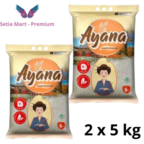 

PAKET ISI 2 Pcs Beras Ayana Beras Premium 5kg Gold