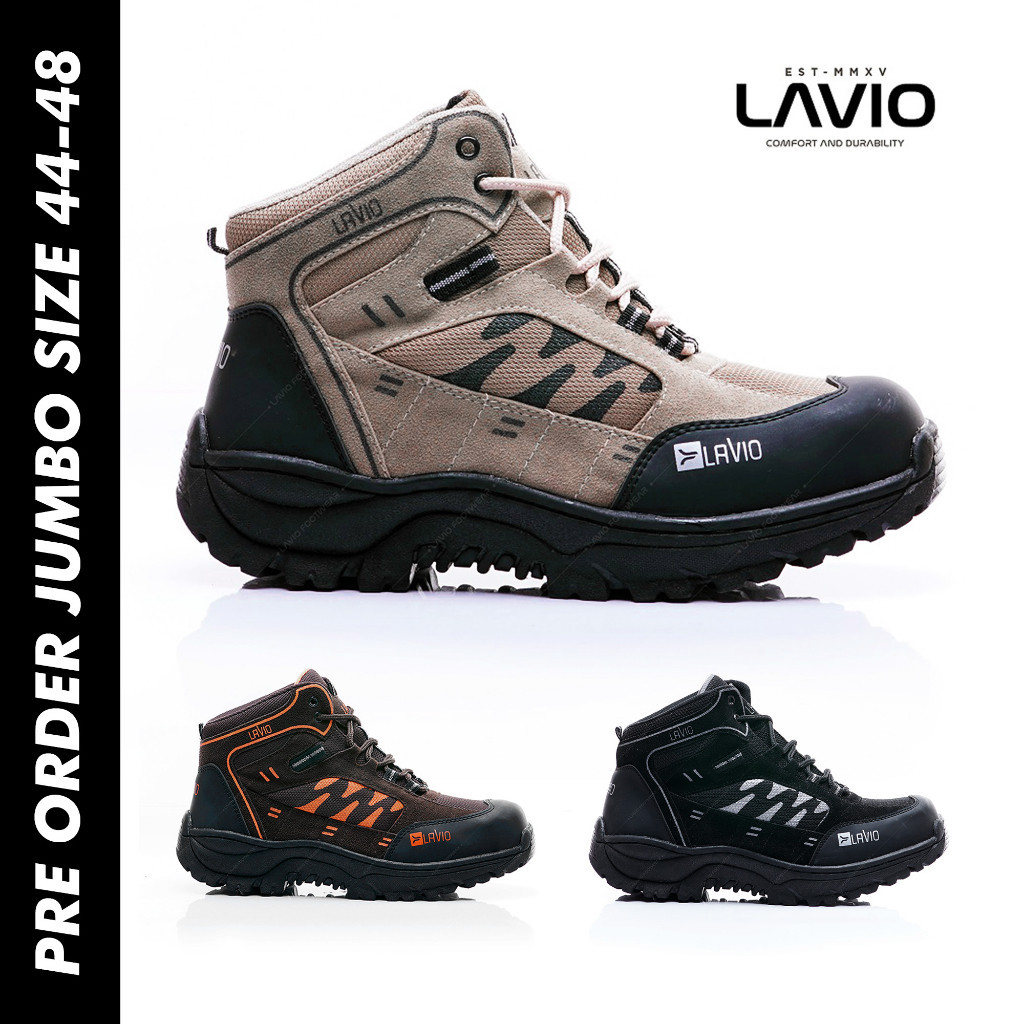 Lavio Sepatu Pria Safety Boots High Quality Axel big Booster Hiking Proyek Outdoor Touring Big Size