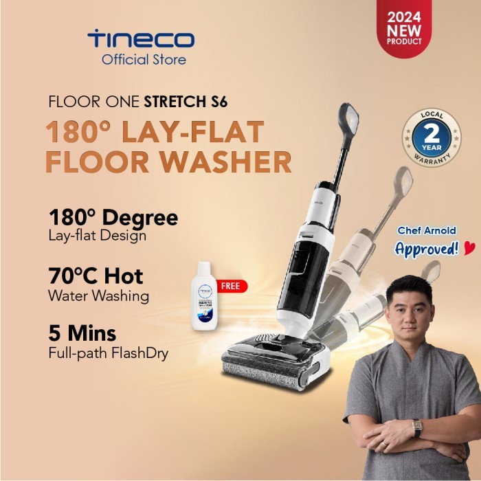 Tineco Floor One Stretch S6 Smart Wet Dry Cordless Vacuum Cleaner Multifuncional Vacuum