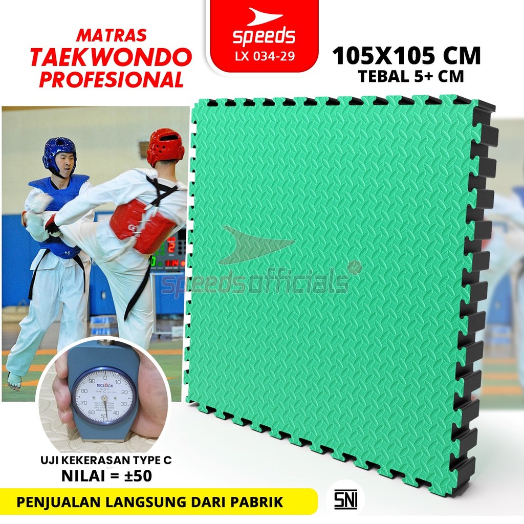 SPEEDS Matras Takewondo Silat Tebal 5cm Matras Evamat Bela Diri Eva Puzzle Karate Mat 034-29