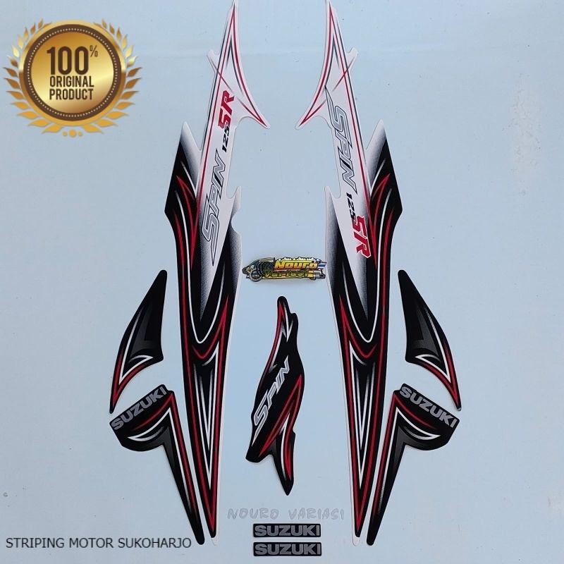 (ORI) Striping Suzuki spin sr 125 2007 2008 hitam Kualitas original pabrik